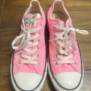 Converse Bubblegum Pink Lace-Up Sneakers